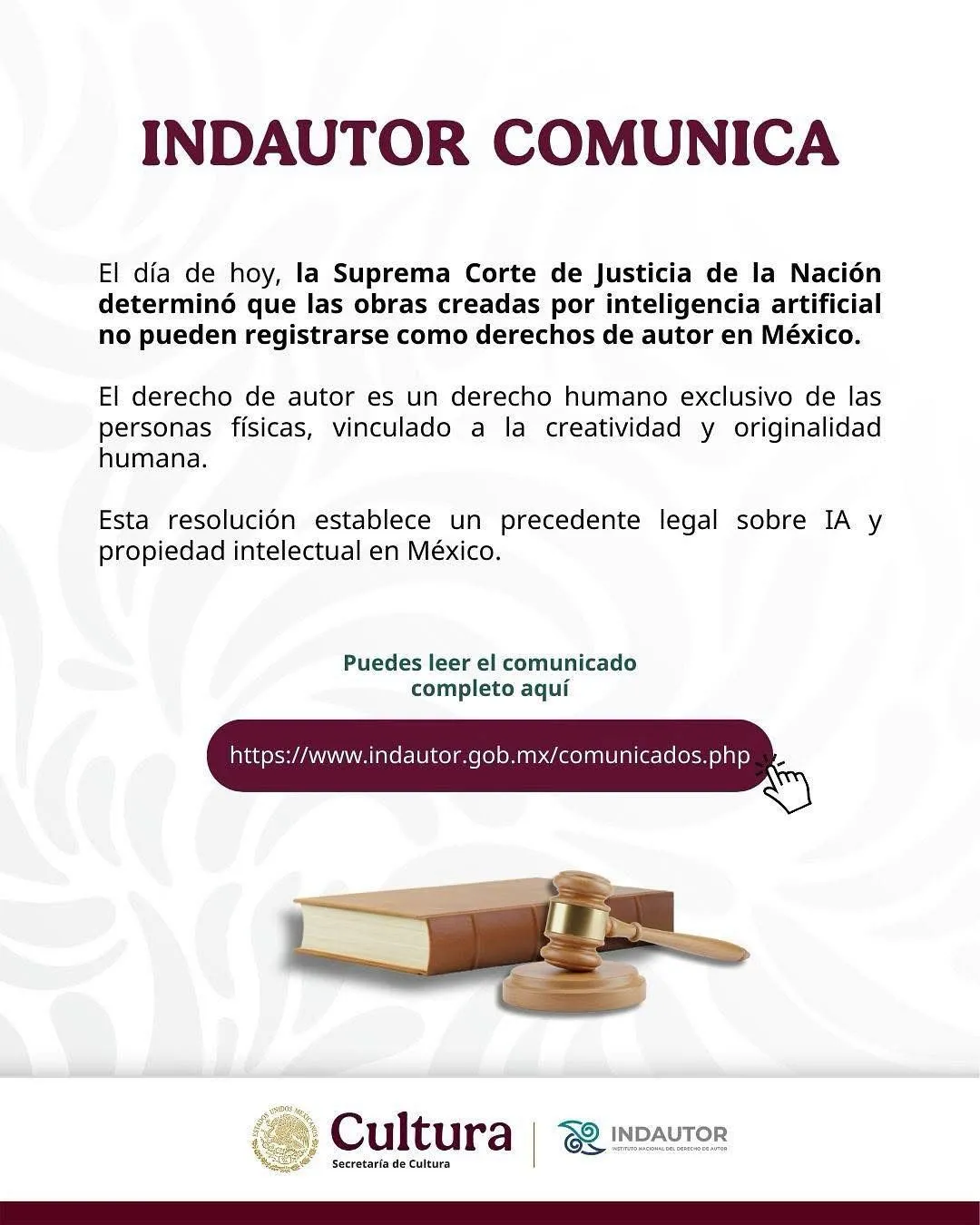 La Corte Suprema protege la creatividad humana y limita derechos de autor a personas físicas