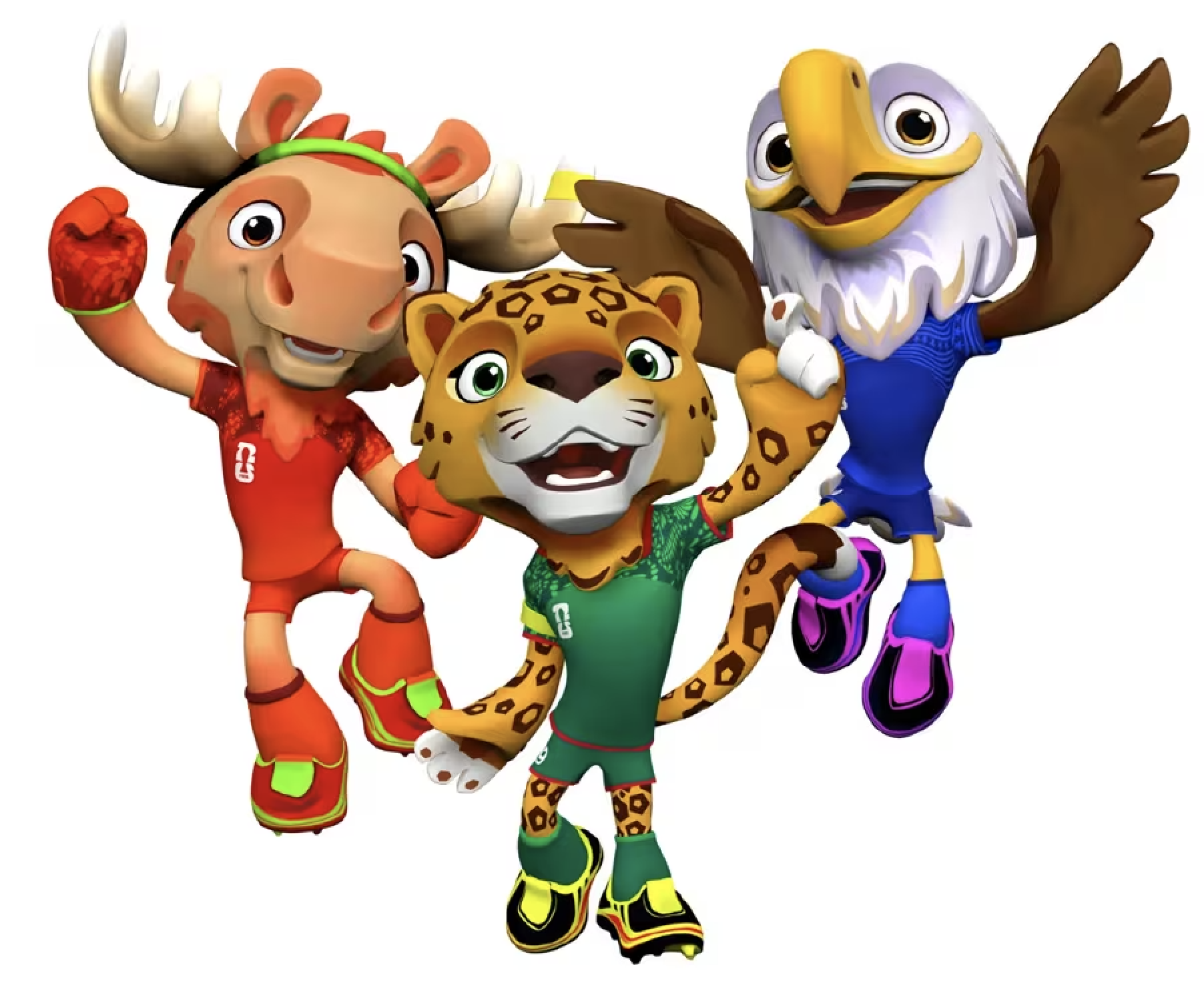 Maple, Zayu y Clutch: las mascotas oficiales de la Copa Mundial de la FIFA 2026