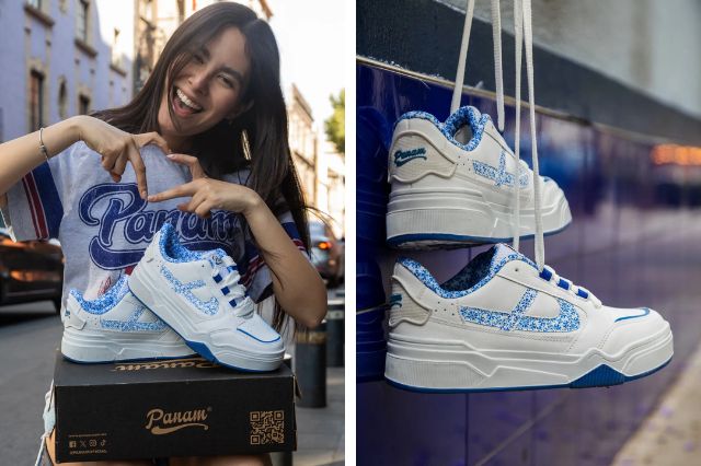 Panam lanza tenis de colección inspirados en la talavera poblana y revive tradición familiar