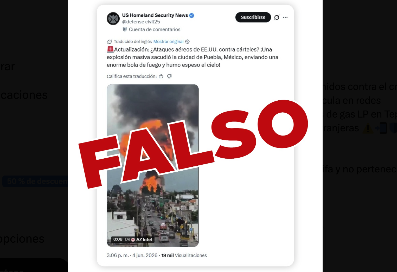 Explosión en Tepeaca desata ola de desinformación: Gobierno de Puebla aclara que no hay ataques de EUA en México
