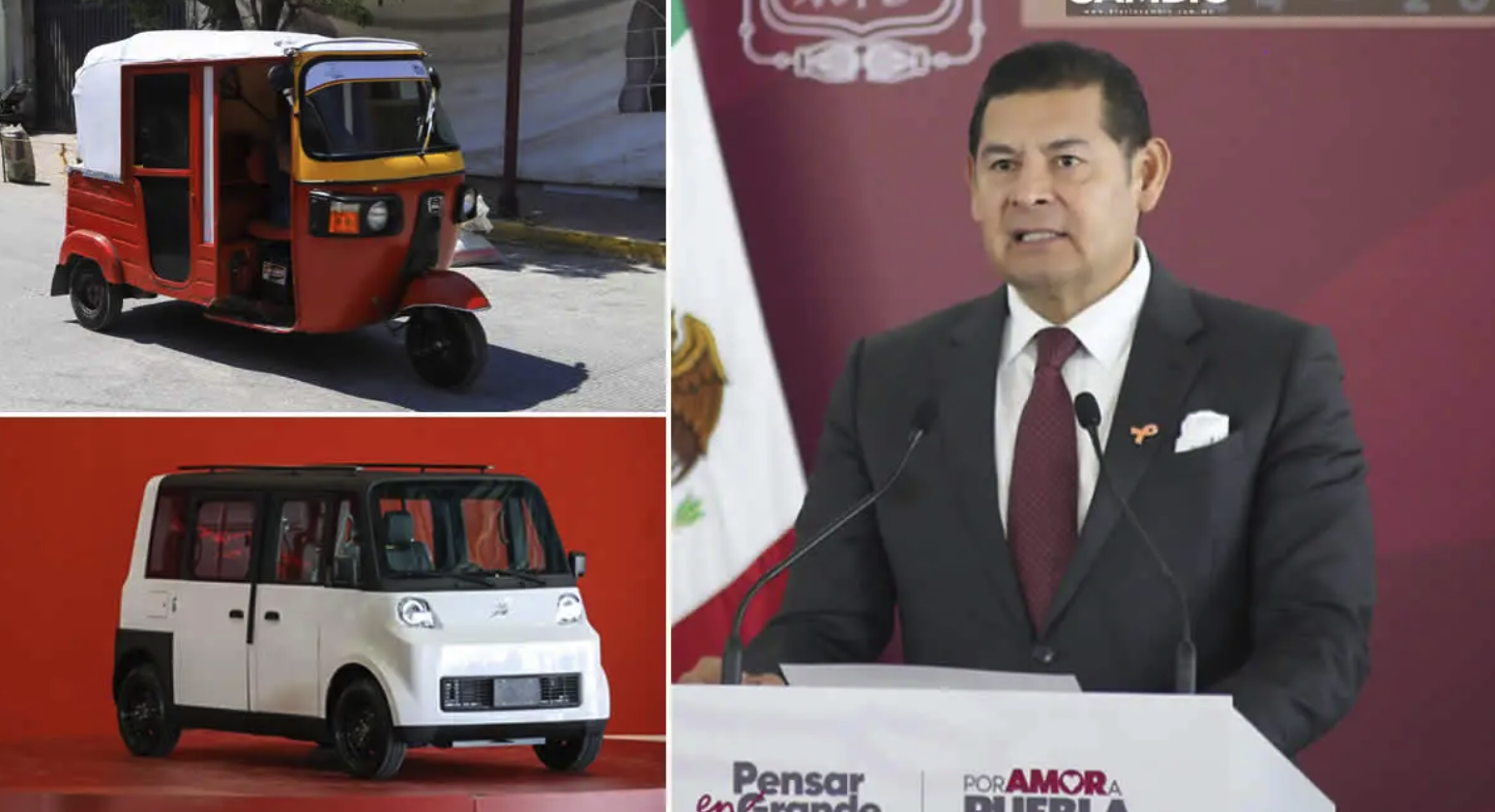 Mototaxis, foco de inseguridad en Puebla: Armenta propone reemplazarlos con Olinia eléctrico