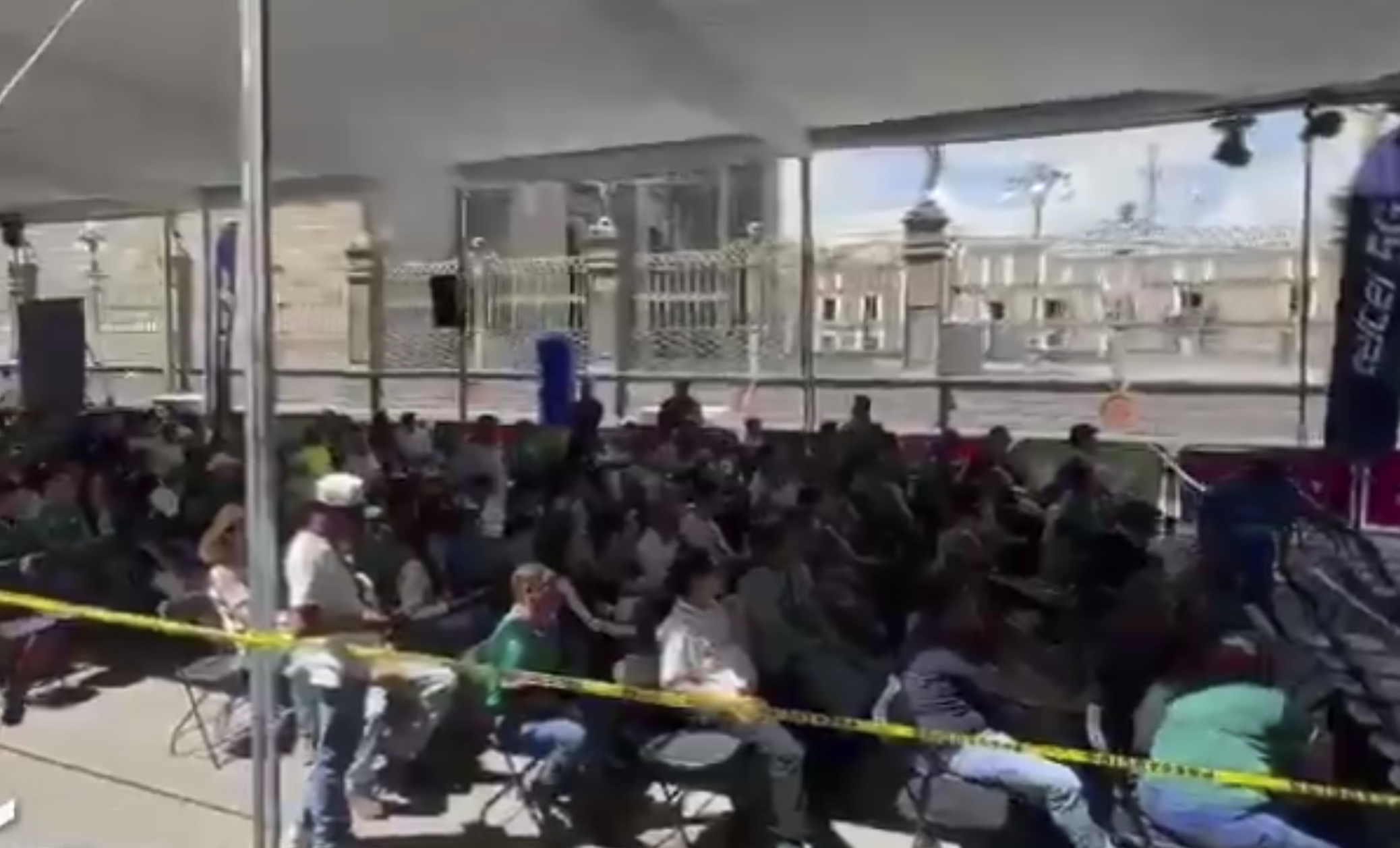 FanFest en el Zócalo de Puebla arranca con buena afluencia desde las 11 de la mañana