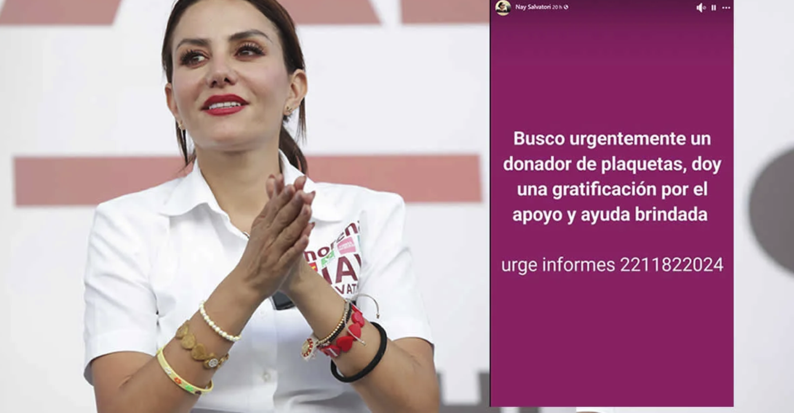 Nay Salvatori otra vez en el ojo del huracán por ofrecer “gratificación” por donación de plaquetas, ¿un delito federal?