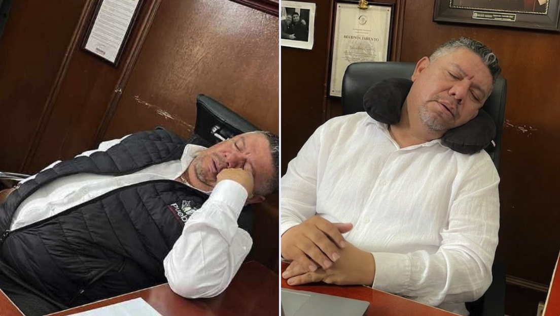 Regidor de Puebla vuelve a ser captado dormido en horario laboral y posterga respuesta oficial