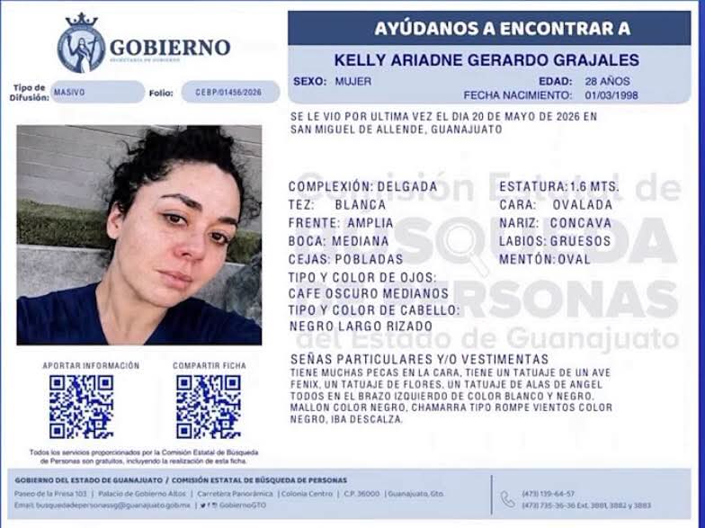 La nieta de Paquita la del Barrio desaparece tras escapar de un anexo en Guanajuato