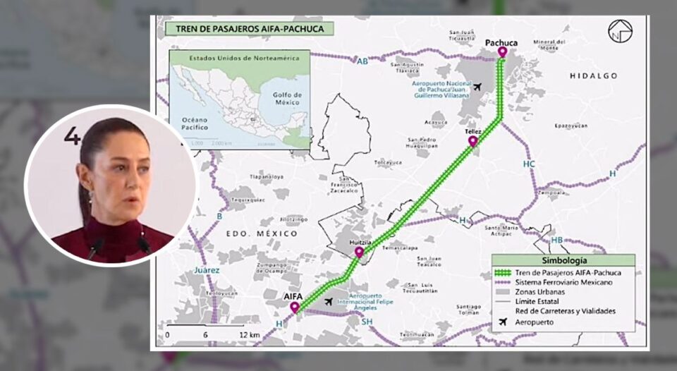Gobierno federal avanza con expropiaciones para el Tren AIFA-Pachuca: 99 predios serán ocupados