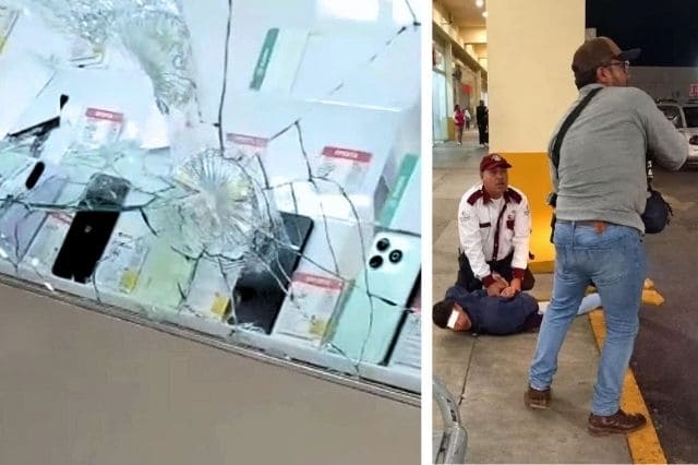 Robo violento en Coppel de Cruz del Sur termina con un detenido tras disparos