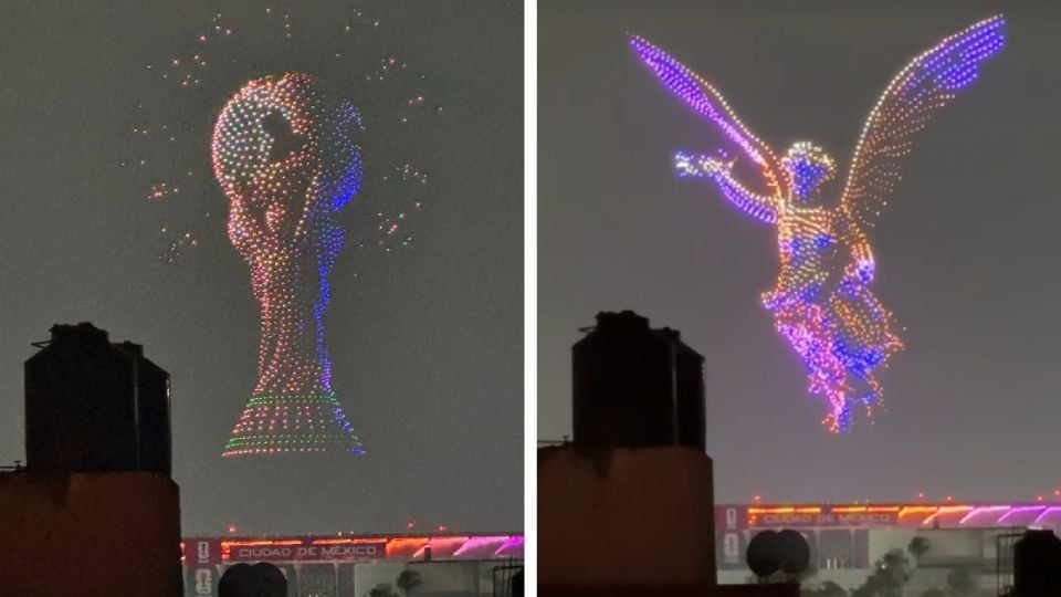 FIFA deslumbra con espectáculo de drones en el Estadio Ciudad de México antes del Mundial 2026