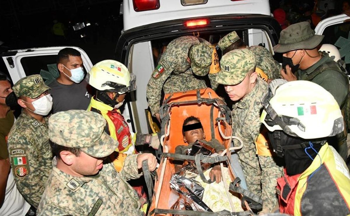 Ejército mexicano ha rescatado a dos personas atrapadas tras devastadores sismos en Venezuela