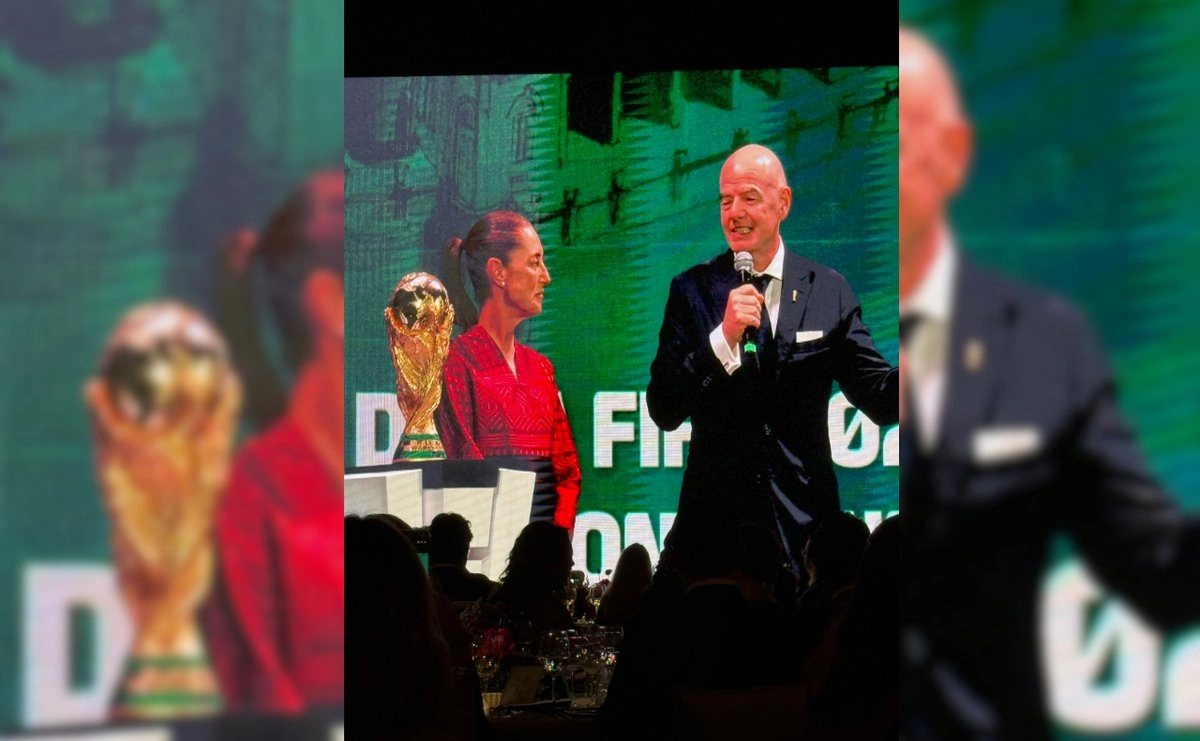 Sheinbaum sí fue a la cena de gala de la FIFA en el Castillo de Chapultepec