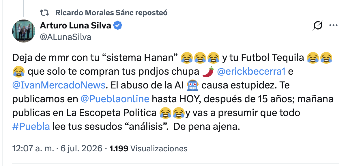 Estalla conflicto entre Pepe Hanan y Arturo Luna; Puebla On-Line rompe relación tras 15 años