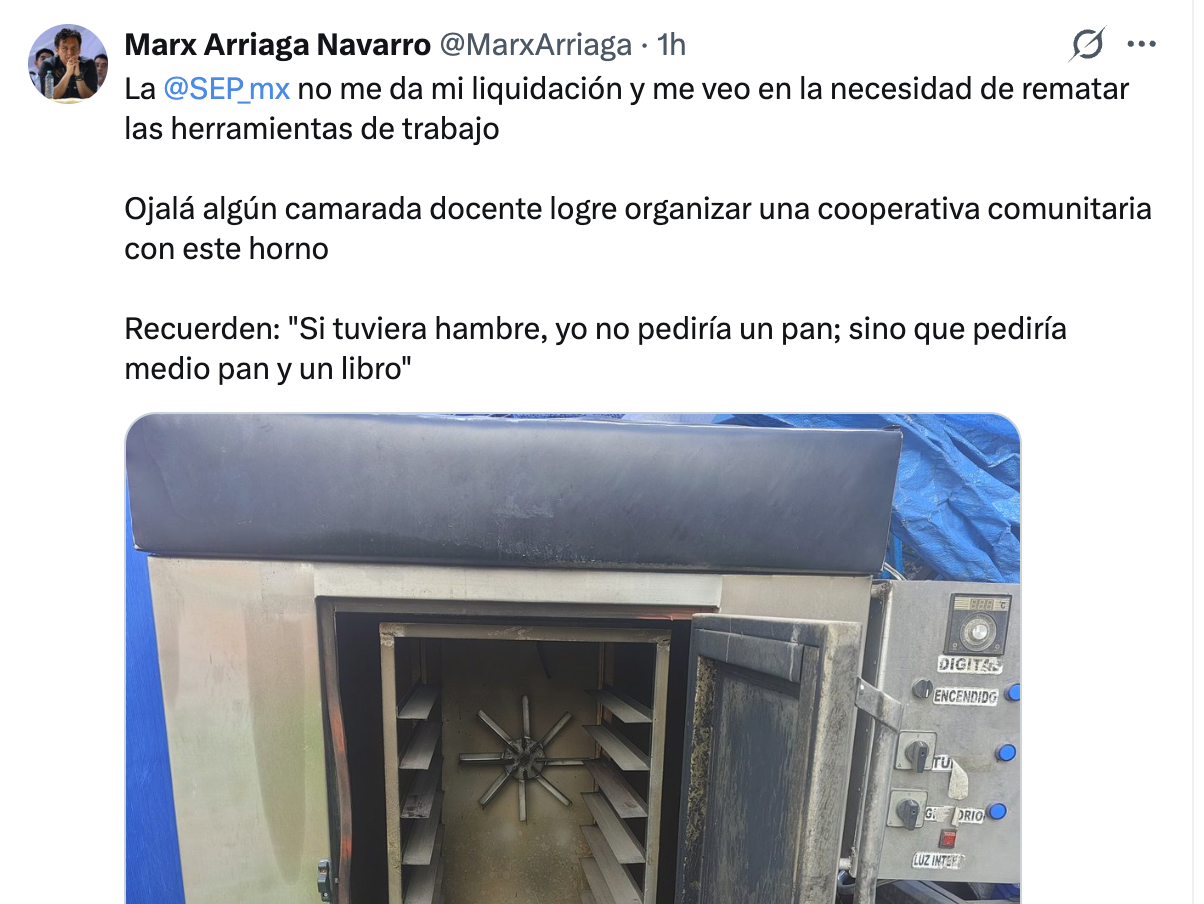 Marx Arriaga remata hasta su horno tras anunciar venta de su casa; redes estallan en críticas por su discurso