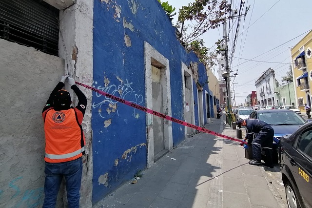En Puebla hay 257 inmuebles en riesgo de caer con las lluvias