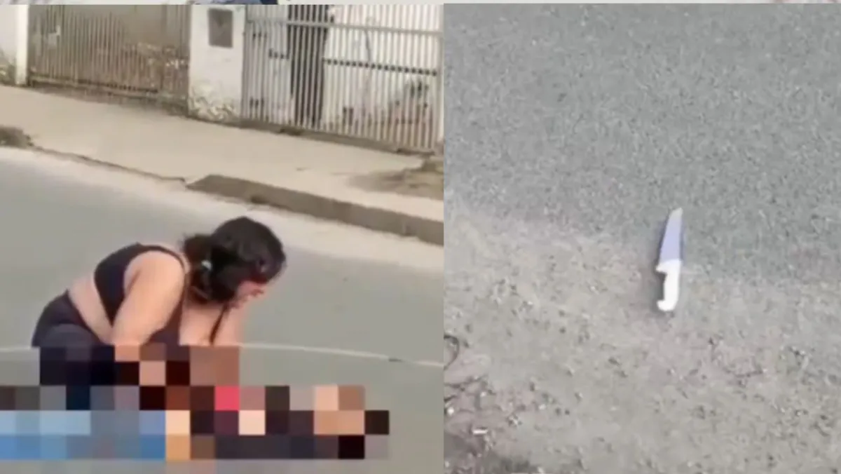 VIDEO: apuñala a su novio tras borrachera; escena de llanto conmueve en la calle